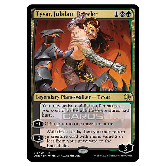 Magic The Gathering - Phyrexia - All Will Be One - Tyvar, Jubilant Brawler - 218/271
