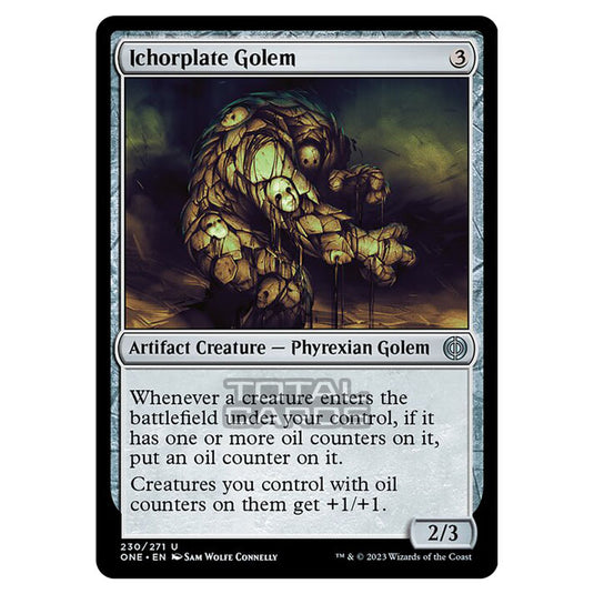 Magic The Gathering - Phyrexia - All Will Be One - Ichorplate Golem - 230/271