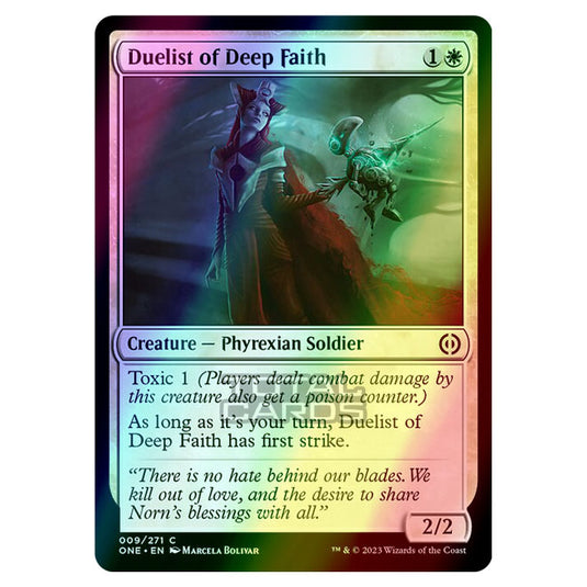 Magic The Gathering - Phyrexia - All Will Be One - Duelist of Deep Faith - 9/271 (Foil)