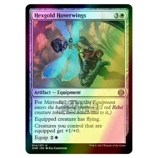 Magic The Gathering - Phyrexia - All Will Be One - Hexgold Hoverwings - 14/271 (Foil)