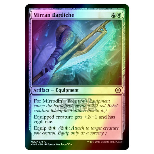 Magic The Gathering - Phyrexia - All Will Be One - Mirran Bardiche - 22/271 (Foil)