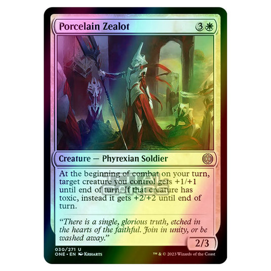Magic The Gathering - Phyrexia - All Will Be One - Porcelain Zealot - 30/271 (Foil)