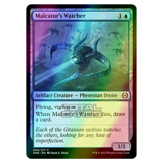 Magic The Gathering - Phyrexia - All Will Be One - Malcator's Watcher - 58/271 (Foil)