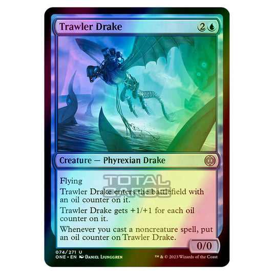 Magic The Gathering - Phyrexia - All Will Be One - Trawler Drake - 74/271 (Foil)