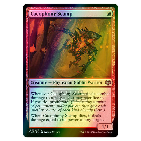 Magic The Gathering - Phyrexia - All Will Be One - Cacophony Scamp - 124/271 (Foil)