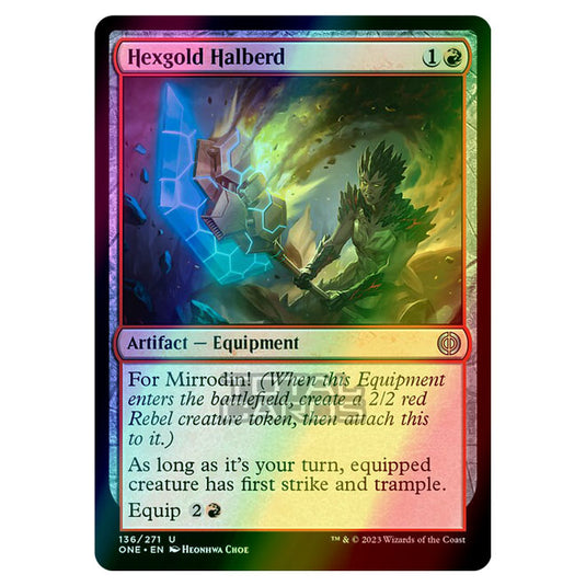 Magic The Gathering - Phyrexia - All Will Be One - Hexgold Halberd - 136/271 (Foil)