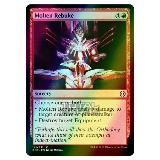 Magic The Gathering - Phyrexia - All Will Be One - Molten Rebuke - 141/271 (Foil)