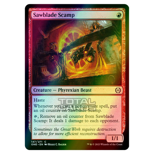 Magic The Gathering - Phyrexia - All Will Be One - Sawblade Scamp - 147/271 (Foil)