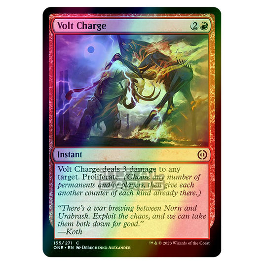 Magic The Gathering - Phyrexia - All Will Be One - Volt Charge - 155/271 (Foil)