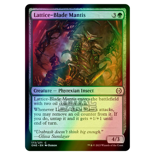 Magic The Gathering - Phyrexia - All Will Be One - Lattice-Blade Mantis - 173/271 (Foil)