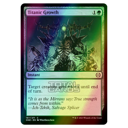 Magic The Gathering - Phyrexia - All Will Be One - Titanic Growth - 187/271 (Foil)