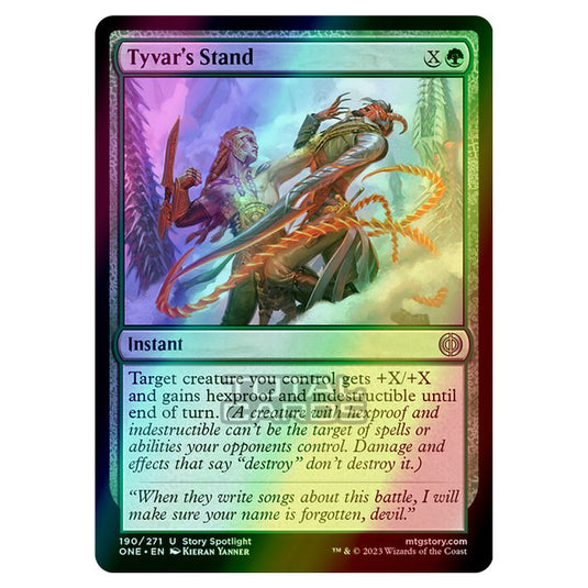 Magic The Gathering - Phyrexia - All Will Be One - Tyvar's Stand - 190/271 (Foil)