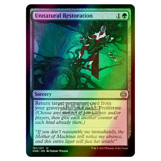 Magic The Gathering - Phyrexia - All Will Be One - Unnatural Restoration - 191/271 (Foil)