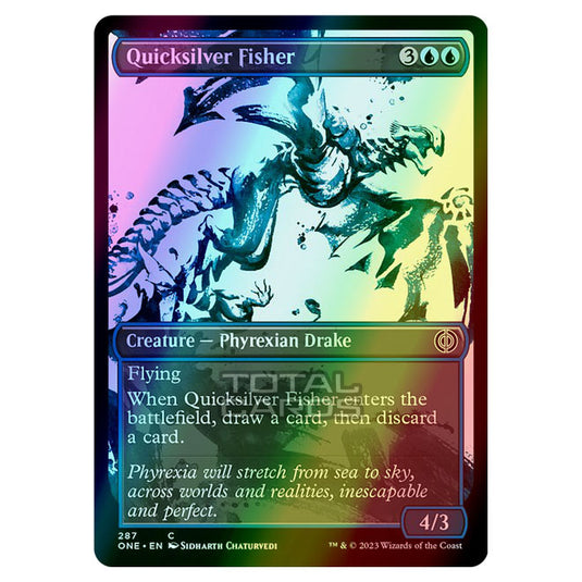 Magic The Gathering - Phyrexia - All Will Be One - Quicksilver Fisher - 287/271 (Foil)