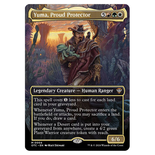 Magic The Gathering - Outlaws of Thunder Junction - Commander - Yuma, Proud Protector - 0004