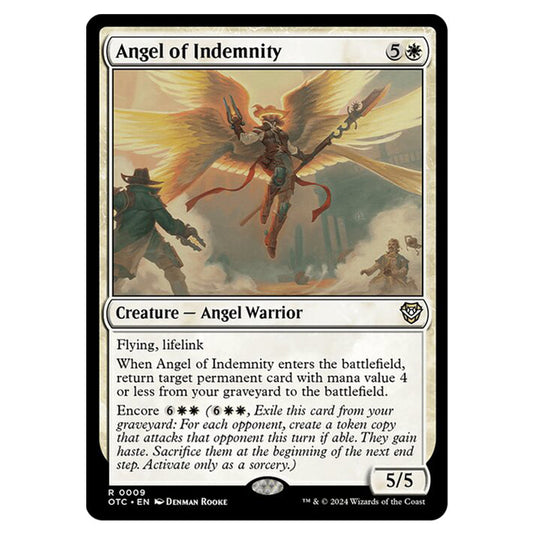 Magic The Gathering - Outlaws of Thunder Junction - Commander - Angel of Indemnity - 0009