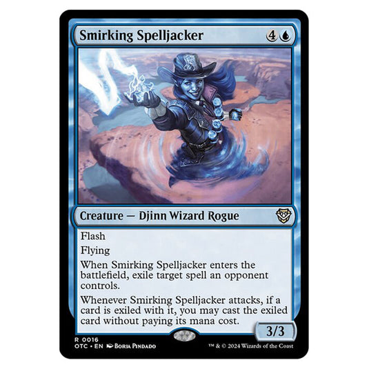 Magic The Gathering - Outlaws of Thunder Junction - Commander - Smirking Spelljacker - 0016