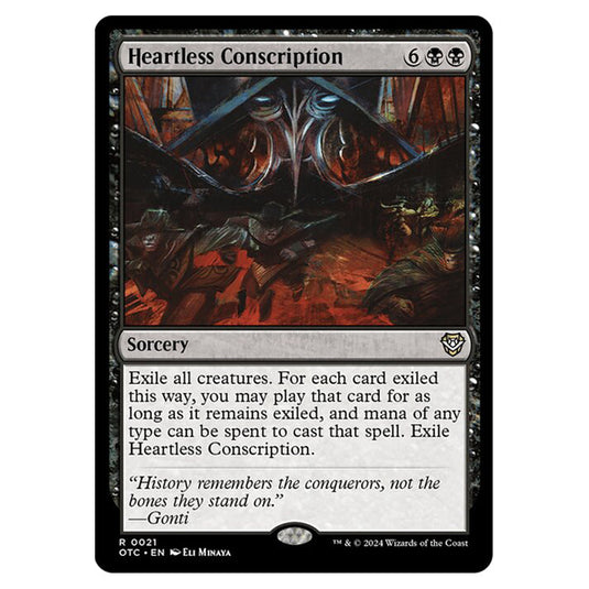 Magic The Gathering - Outlaws of Thunder Junction - Commander - Heartless Conscription - 0021