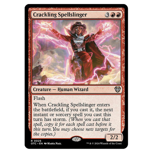 Magic The Gathering - Outlaws of Thunder Junction - Commander - Crackling Spellslinger - 0025