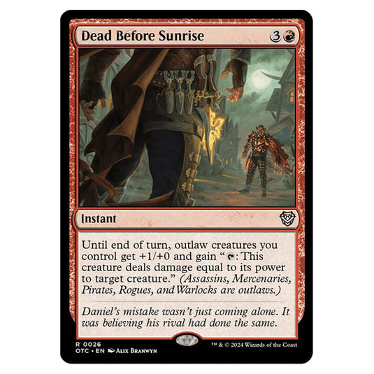 Magic The Gathering - Outlaws of Thunder Junction - Commander - Dead Before Sunrise - 0026