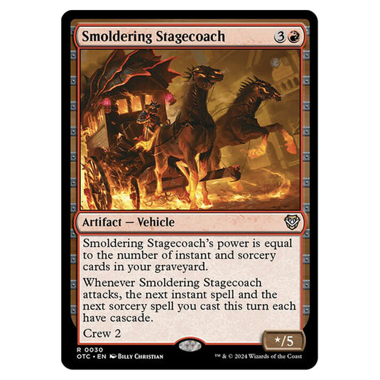 Magic The Gathering - Outlaws of Thunder Junction - Commander - Smoldering Stagecoach - 0030