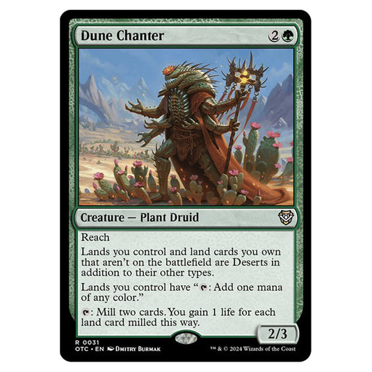 Magic The Gathering - Outlaws of Thunder Junction - Commander - Dune Chanter - 0031