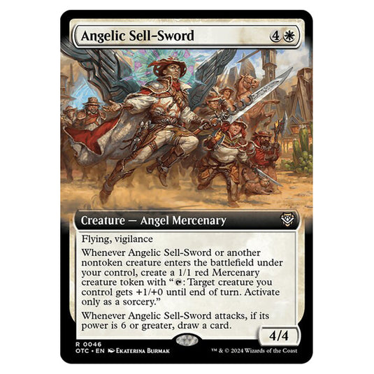 Magic The Gathering - Outlaws of Thunder Junction - Commander - Angelic Sell-Sword - 0046