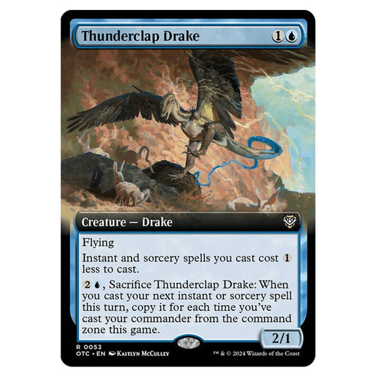 Magic The Gathering - Outlaws of Thunder Junction - Commander - Thunderclap Drake - 0053