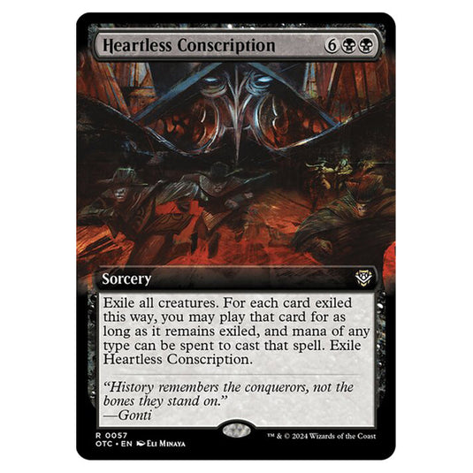 Magic The Gathering - Outlaws of Thunder Junction - Commander - Heartless Conscription - 0057