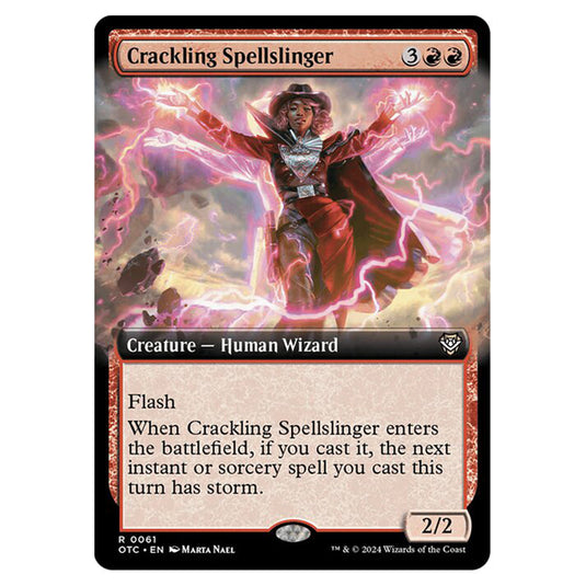 Magic The Gathering - Outlaws of Thunder Junction - Commander - Crackling Spellslinger - 0061