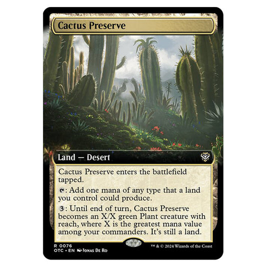 Magic The Gathering - Outlaws of Thunder Junction - Commander - Cactus Preserve - 0076