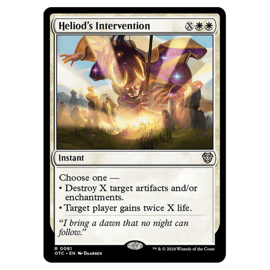 Magic The Gathering - Outlaws of Thunder Junction - Commander - Heliod's Intervention - 0081