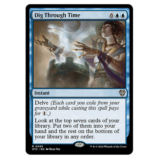 Magic The Gathering - Outlaws of Thunder Junction - Commander - Dig Through Time - 0095