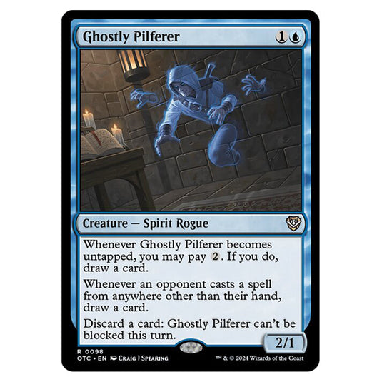 Magic The Gathering - Outlaws of Thunder Junction - Commander - Ghostly Pilferer - 0098