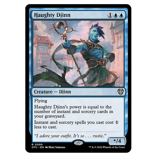 Magic The Gathering - Outlaws of Thunder Junction - Commander - Haughty Djinn - 0099