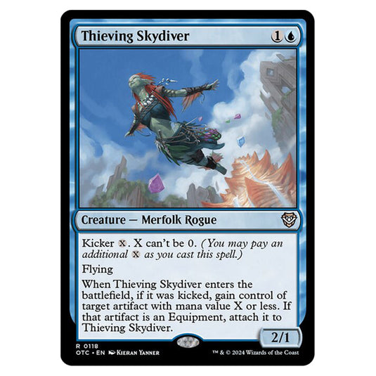 Magic The Gathering - Outlaws of Thunder Junction - Commander - Thieving Skydiver - 0118