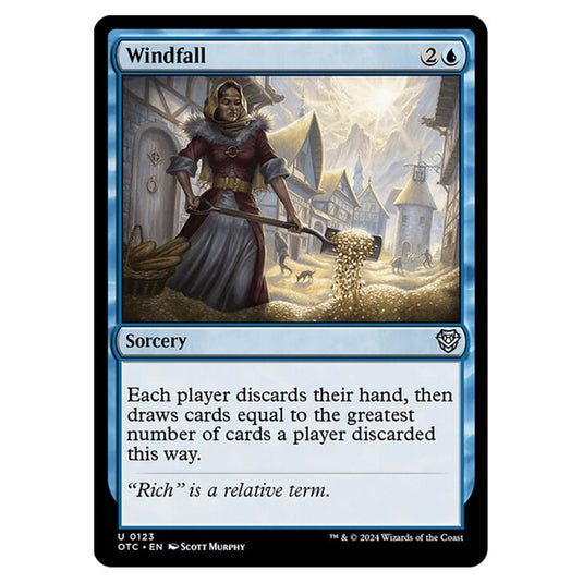 Magic The Gathering - Outlaws of Thunder Junction - Commander - Windfall - 0123