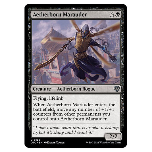 Magic The Gathering - Outlaws of Thunder Junction - Commander - Aetherborn Marauder - 0125