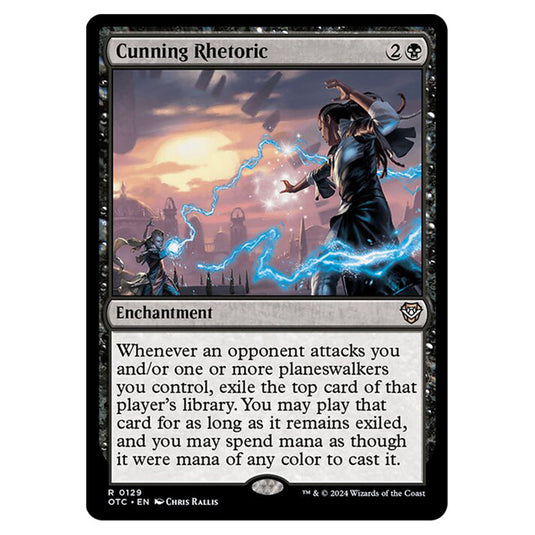 Magic The Gathering - Outlaws of Thunder Junction - Commander - Cunning Rhetoric - 0129