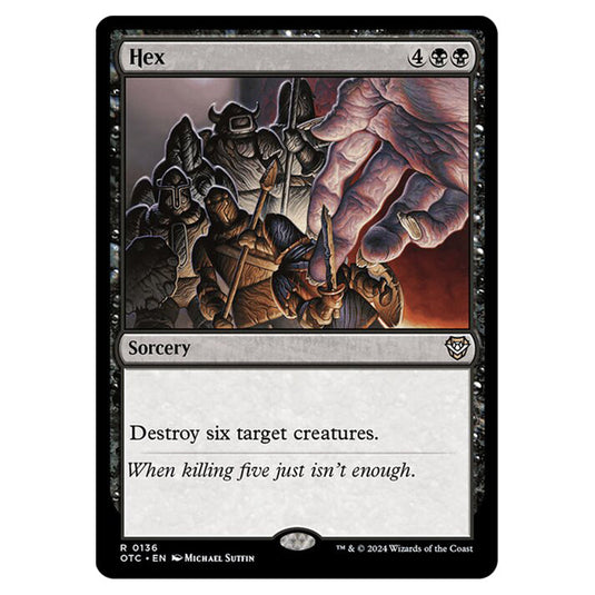 Magic The Gathering - Outlaws of Thunder Junction - Commander - Hex - 0136