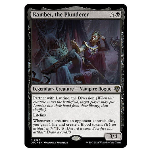 Magic The Gathering - Outlaws of Thunder Junction - Commander - Kamber, the Plunderer - 0137