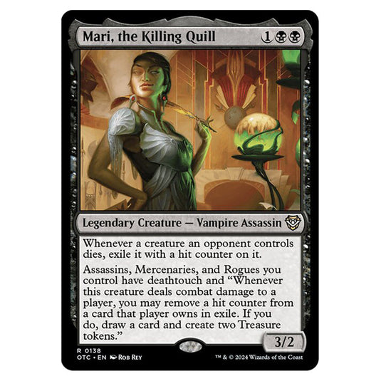 Magic The Gathering - Outlaws of Thunder Junction - Commander - Mari, the Killing Quill - 0138