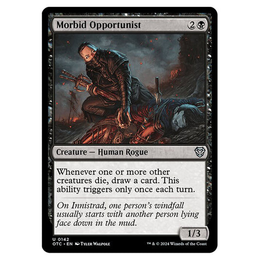 Magic The Gathering - Outlaws of Thunder Junction - Commander - Morbid Opportunist - 0142