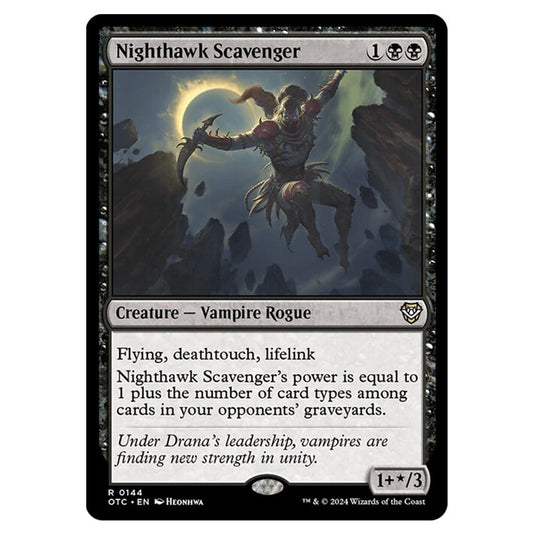 Magic The Gathering - Outlaws of Thunder Junction - Commander - Nighthawk Scavenger - 0144