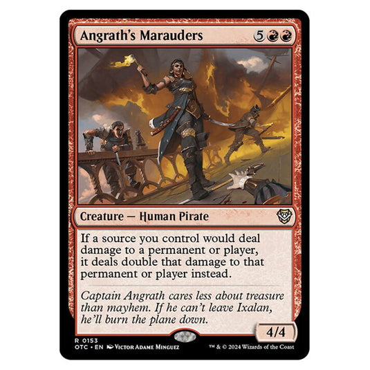 Magic The Gathering - Outlaws of Thunder Junction - Commander - Angrath's Marauders - 0153