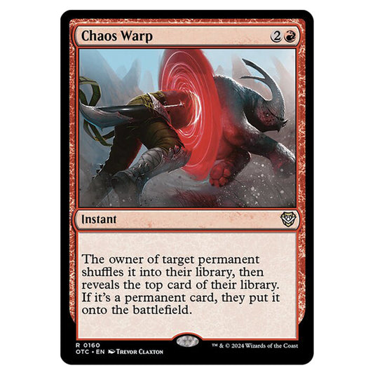 Magic The Gathering - Outlaws of Thunder Junction - Commander - Chaos Warp - 0160