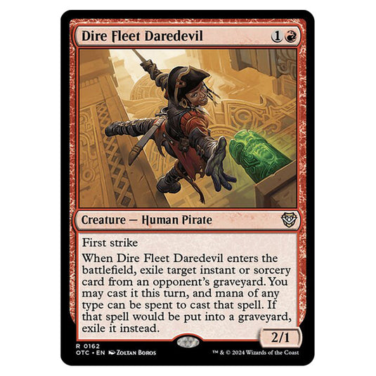 Magic The Gathering - Outlaws of Thunder Junction - Commander - Dire Fleet Daredevil - 0162