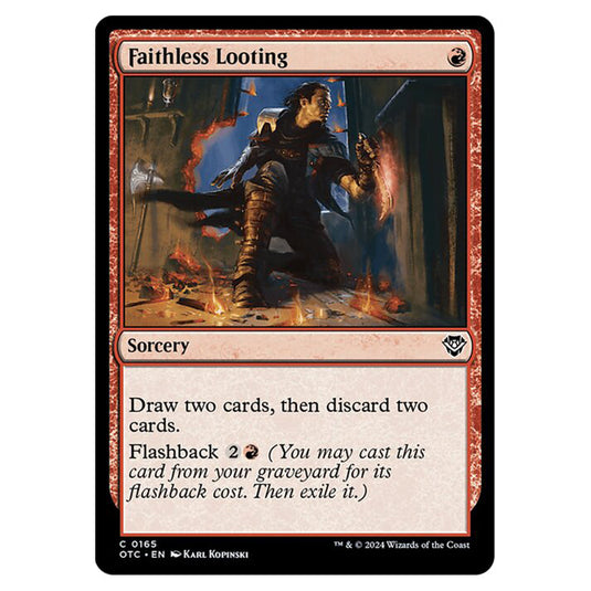 Magic The Gathering - Outlaws of Thunder Junction - Commander - Faithless Looting - 0165