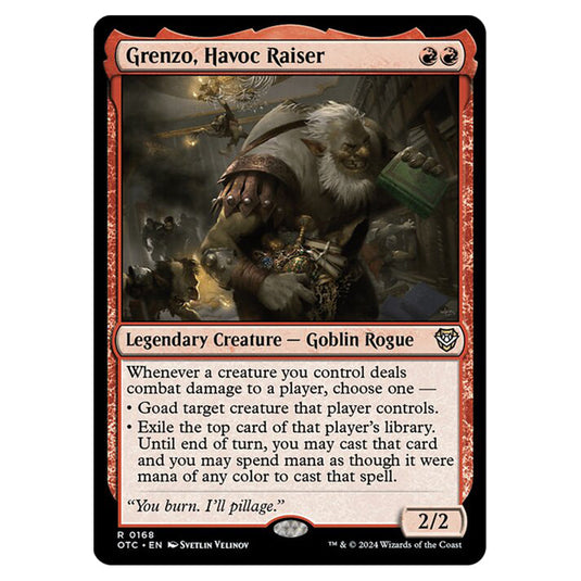 Magic The Gathering - Outlaws of Thunder Junction - Commander - Grenzo, Havoc Raiser - 0168