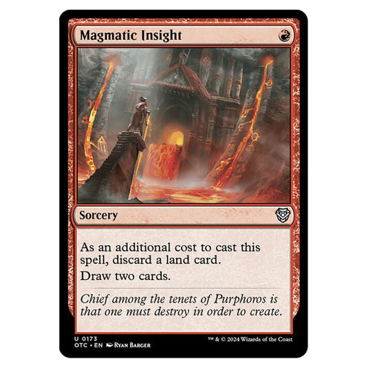 Magic The Gathering - Outlaws of Thunder Junction - Commander - Magmatic Insight - 0173